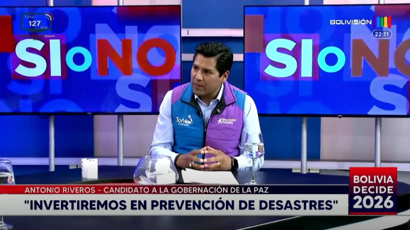 Antonio Riveros responde "Sin Filtros" en Bolivia Decide 2026: Claridad y compromiso por La Paz